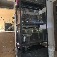 اکواریوم سه طبقه ۸۰ ۴۰ ۴۰ سامپ شبکه