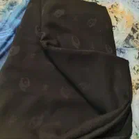 چادر طرحدار مشکی دوخته قد چادر 180