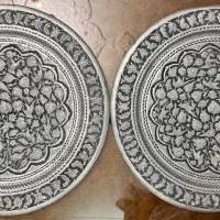 قاب سینی مسی تمام قلمزنی