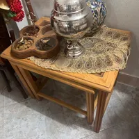 مبلمان استیل چوب گردو اصل|مبلمان خانگی و میز عسلی|تهران, صاحب الزمان|دیوار