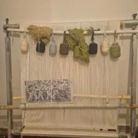 دار قالی نخ و نقشه چله کشی مرتب یک متر و نیم