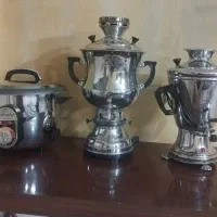سماور گازی و برقی کار کرده و پلوپز ۸ نفره نو
