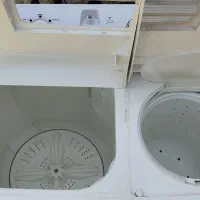 گاز طرح فر مرتب ۵شعله روشن.لباسشویی دوقلو 7.5کیلو