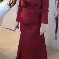 لباس مجلسی ساتن قرمز