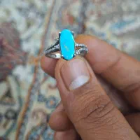 انگشتر فیروزه نیشابوری نقره