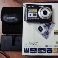دوربین Sony Cybershot DSC-W80 با جعبه و لوازم کامل