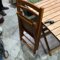 صندلی تاشو چوبی