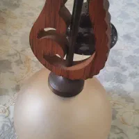 چراغ اویز تکی چوبی