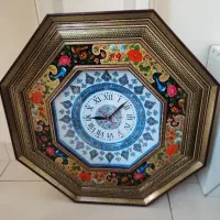 ساعت دیواری مینا کاری ـ خاتم کاری