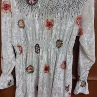 سارافون مخمل کمر کش