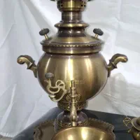سماور و وسایل چای خوری، شمعدان، کارد جیبی