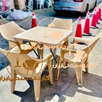 میز و صندلی پلاستیکی مدل فرهمندناهارخوری غذاخوری