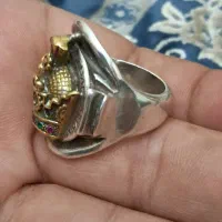 انگشتر تاج خارجی نقره سوئیسی