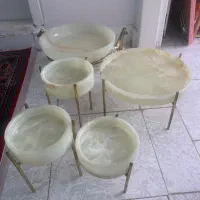 ظروف سنگی و برنج
