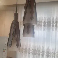 لوستر  چوبی سه شاخه