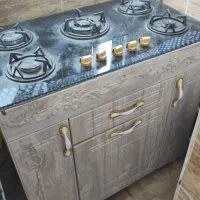 گاز صفحه ای ۵ شعله/ با کابینت