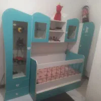 تخت خواب و کمد کودک