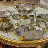 ظروف پذیرایی برنج استیل هندی وارداتی