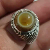انگشتر نقره دست ساز آریا مهر سنگ باباقوری