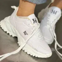کتونی  رنگ سفیدوطوسی سایز۳۷و۳۸و۳۹