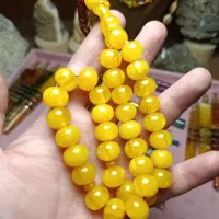 تسبیح کهربا زرد ترکیه 61گرم
