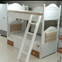 تخت رژین دوطبقه تمام چوب (اقساطی خرید کن)
