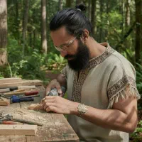 طراح وسازنده جواهرات چوبی دستساز متناسب با هر سنی