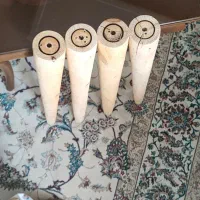 4عدد پایه خراطی شده ارتفاع 60سانت