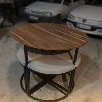میز و صندلی نهارخوری فست فود مدل پیتزایی