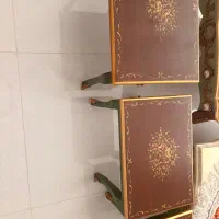 میز سه تکه تمام چوب
