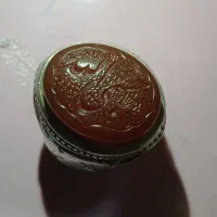 انگشتر نقره دست ساز قدمت دار عقیق کهنه