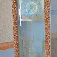 ساعت ایستاده سفید طلایی