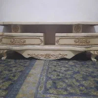 میز تلویزیون کرمی سالم