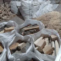 هیزم کنده منقلی ، پوشال چوب