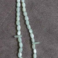 دوتا تسبیح سنگ اصل ببری و سنگ سفید ارامش