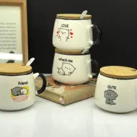 ماگ چینی درب دار عمده (36تایی)