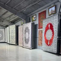 فرش ستاره کویر کاشان در ابعاد مختلف/کرم فیلی لاکی