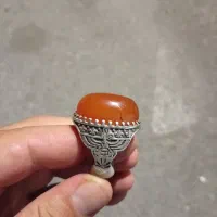 عقیق رگ دار قدیمی معامله با فیروزه