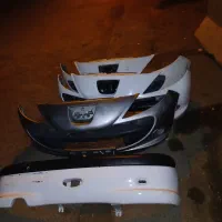 سپر جلو عقب پژو ۲۰۷ سفید سربی نوکمدادی مشکی