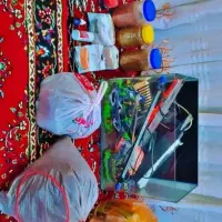 آکواریوم پلنت شیشه خم حرفه ای باوسایل ولوازم جانبی