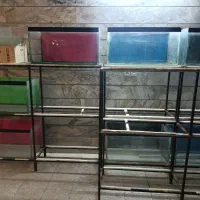 پایه آکواریوم و شیشه