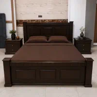 تخت دو نفره چوبی