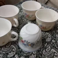 فنجان  و نعلبکی چای و قهوه ویکتوریا اصل فرانسه