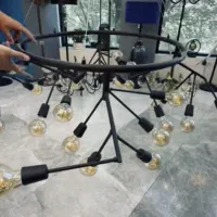 لوستر مدرن شاخ گوزنی ۲۴ شعله
