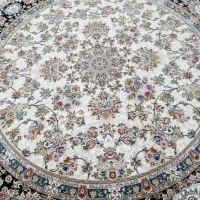 گالری فرش فراشی قطر ۳در۳ گرد ۱۲۰۰شانه بهشتی نو