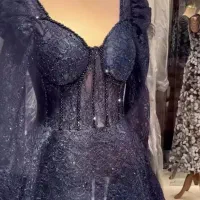 لباس مجلسی مشکی سایز ۳۸