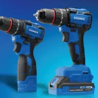 دریل شارژی براشلس چکشی دوباتری ۱۶/۸ و۲۰ولت ویوارکس