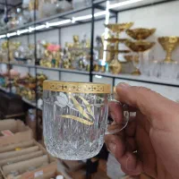 استکان و لیوان با لبه ی طلایی با ضمانت