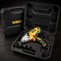 آچار بکس برقی ضربه‌ای DeWalt اصل با کیف و سری بکس