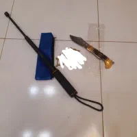 چاقو دنده ای و باتوم با اشانتیون